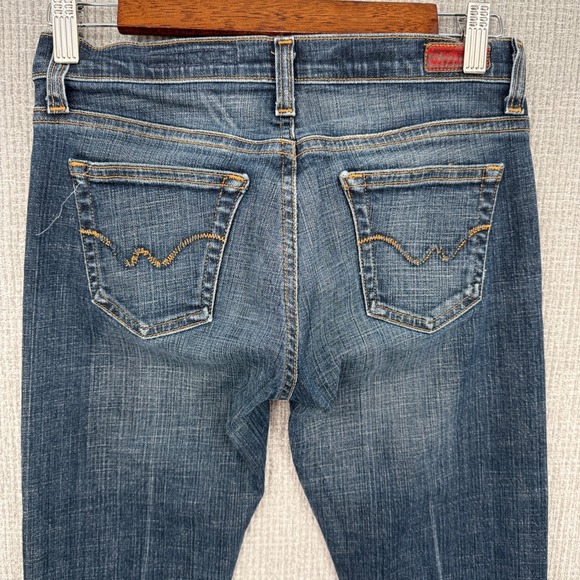 AG Adriano Goldschmied Angel Bootcut Jeans Dark Wash Denim USA Made Size 26 - Picture 11 of 12